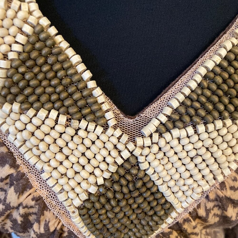 121 Testament Beaded Neckline Top Size L - Picture 2 of 15